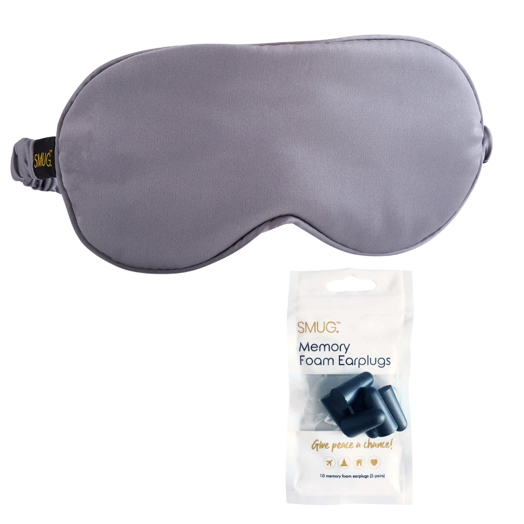 Grey Satin Sleep Mask