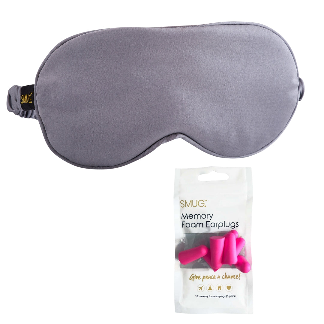 Grey Satin Sleep Mask
