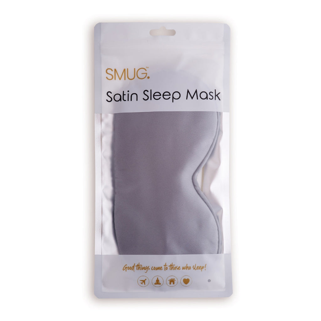 Grey Satin Sleep Mask