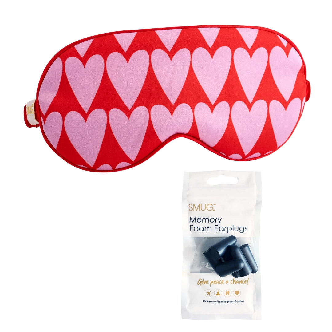 Satin Sleep Mask in Longheart Print