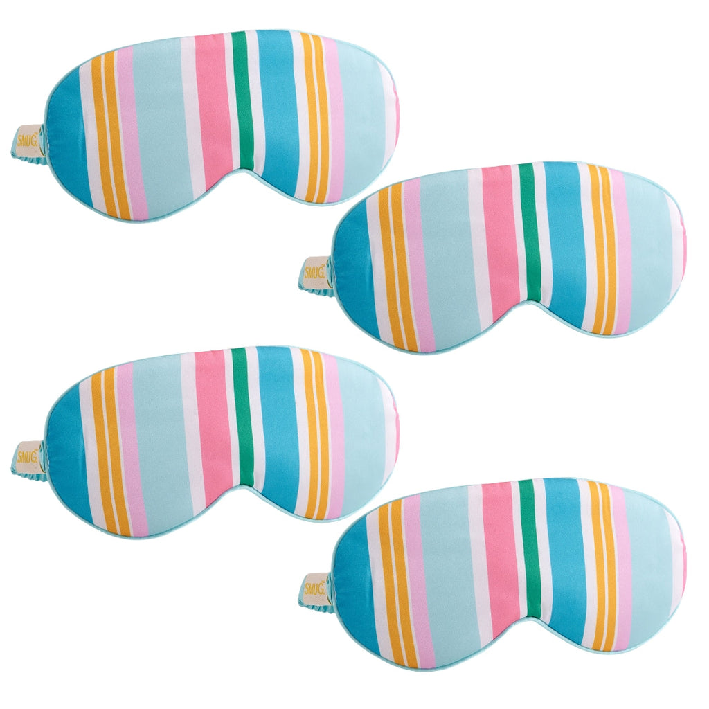 Satin Sleep Mask Multipack Set of 4 Assorted Designs