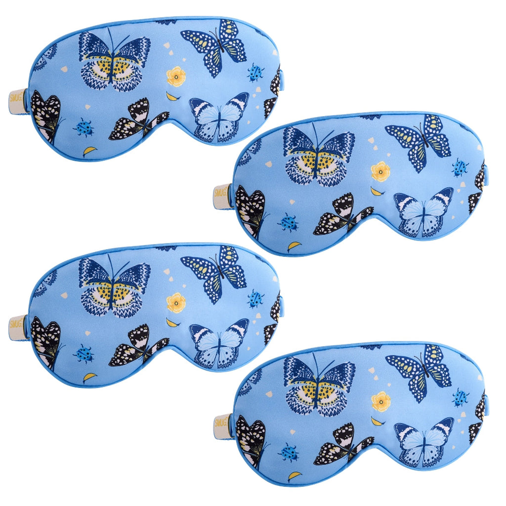 Satin Sleep Mask Multipack Set of 4 Assorted Designs