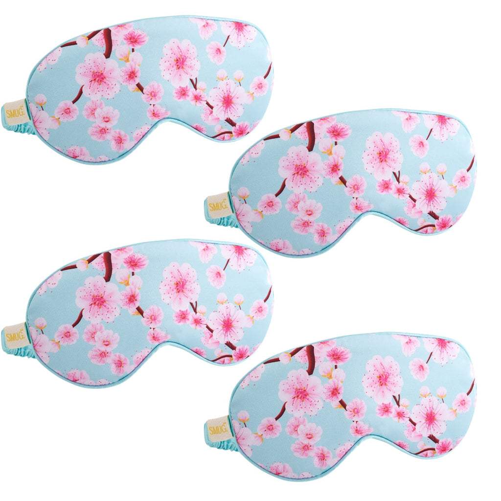 Satin Sleep Mask Multipack Set of 4 Assorted Designs