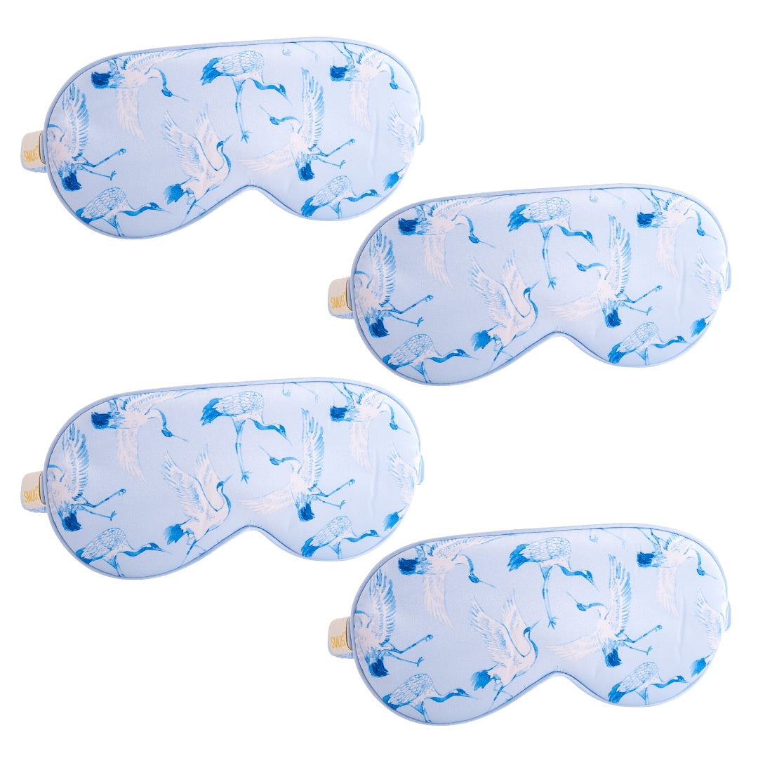 Satin Sleep Mask Multipack Set of 4 Assorted Designs
