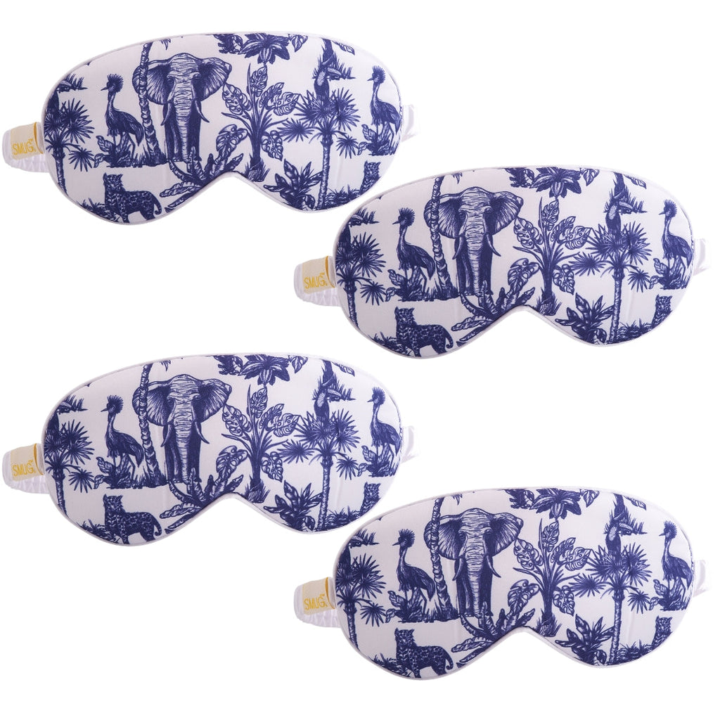 Satin Sleep Mask Multipack Set of 4 Assorted Designs