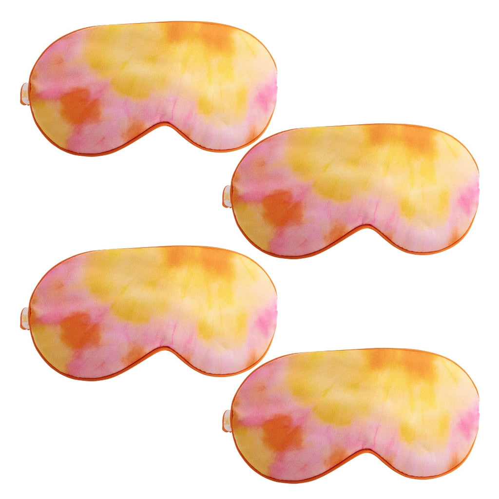 Satin Sleep Mask Multipack Set of 4 Assorted Designs