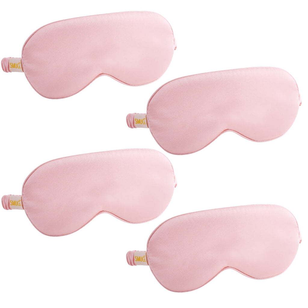 Satin Sleep Mask Multipack Set of 4 Assorted Designs