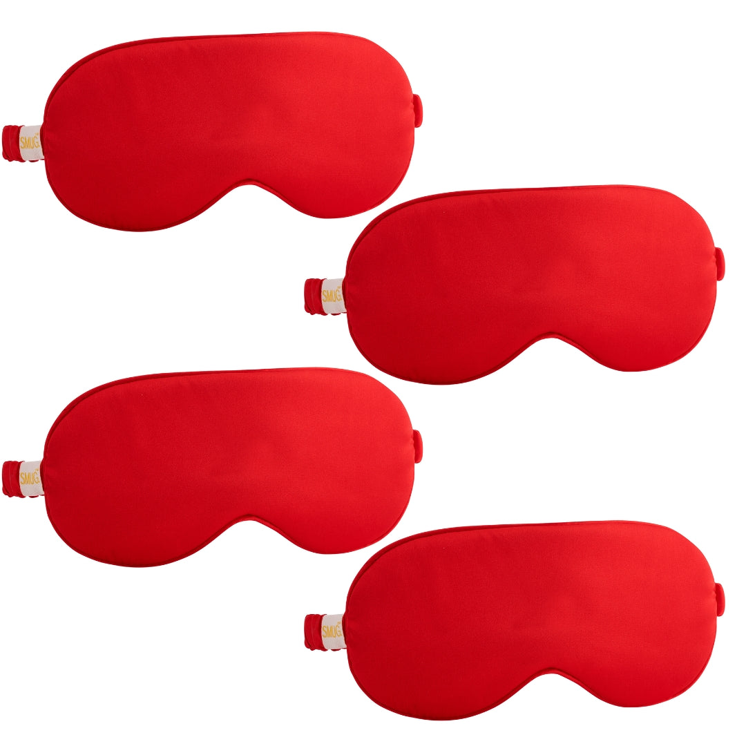 Satin Sleep Mask Multipack Set of 4 Assorted Designs