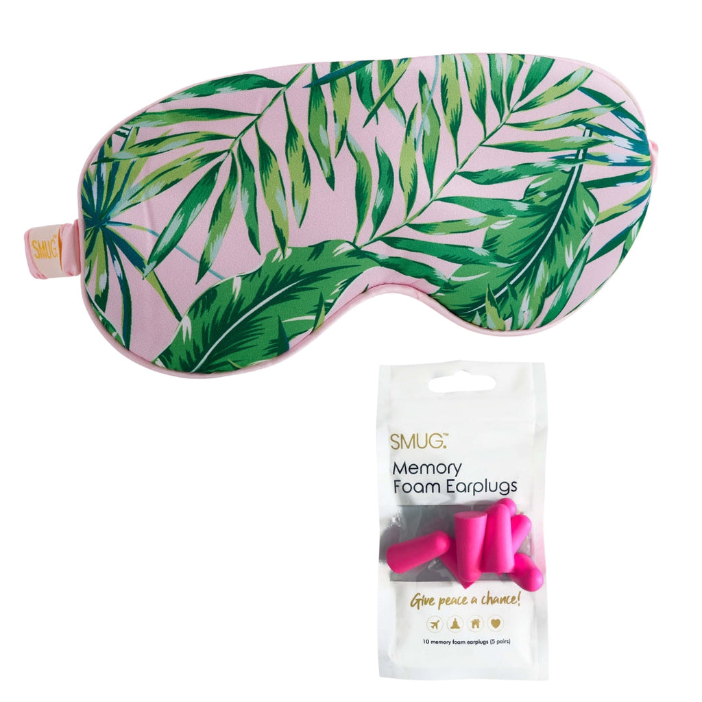Satin Sleep Mask in Palm Print