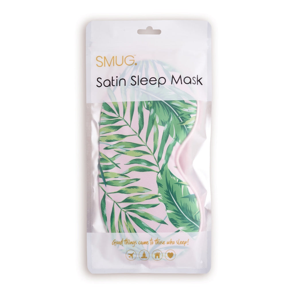 Satin Sleep Mask in Palm Print