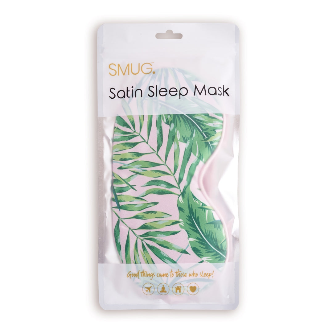 Satin Sleep Mask in Palm Print