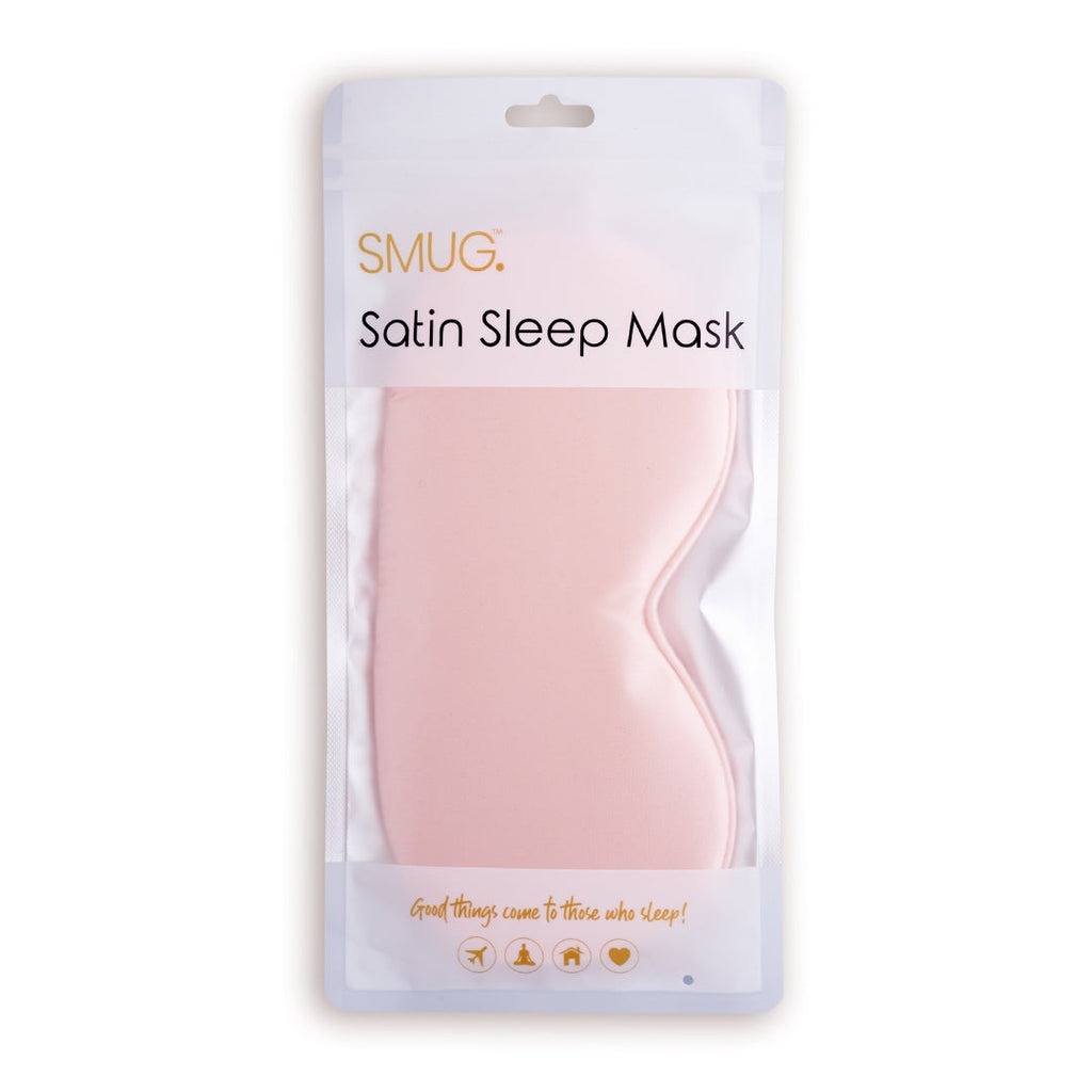 Pink Satin Pillowcases and Sleep Masks Set