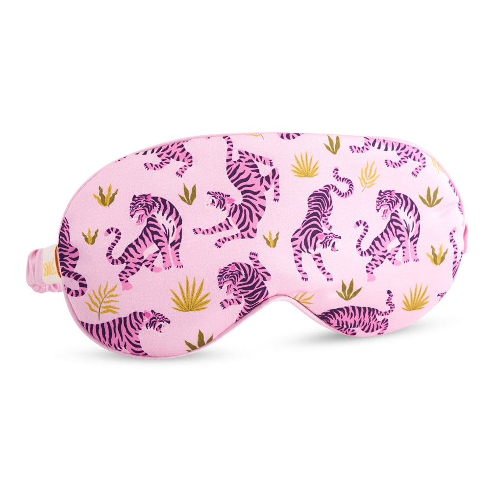 Pink Tiger Satin Sleep Mask