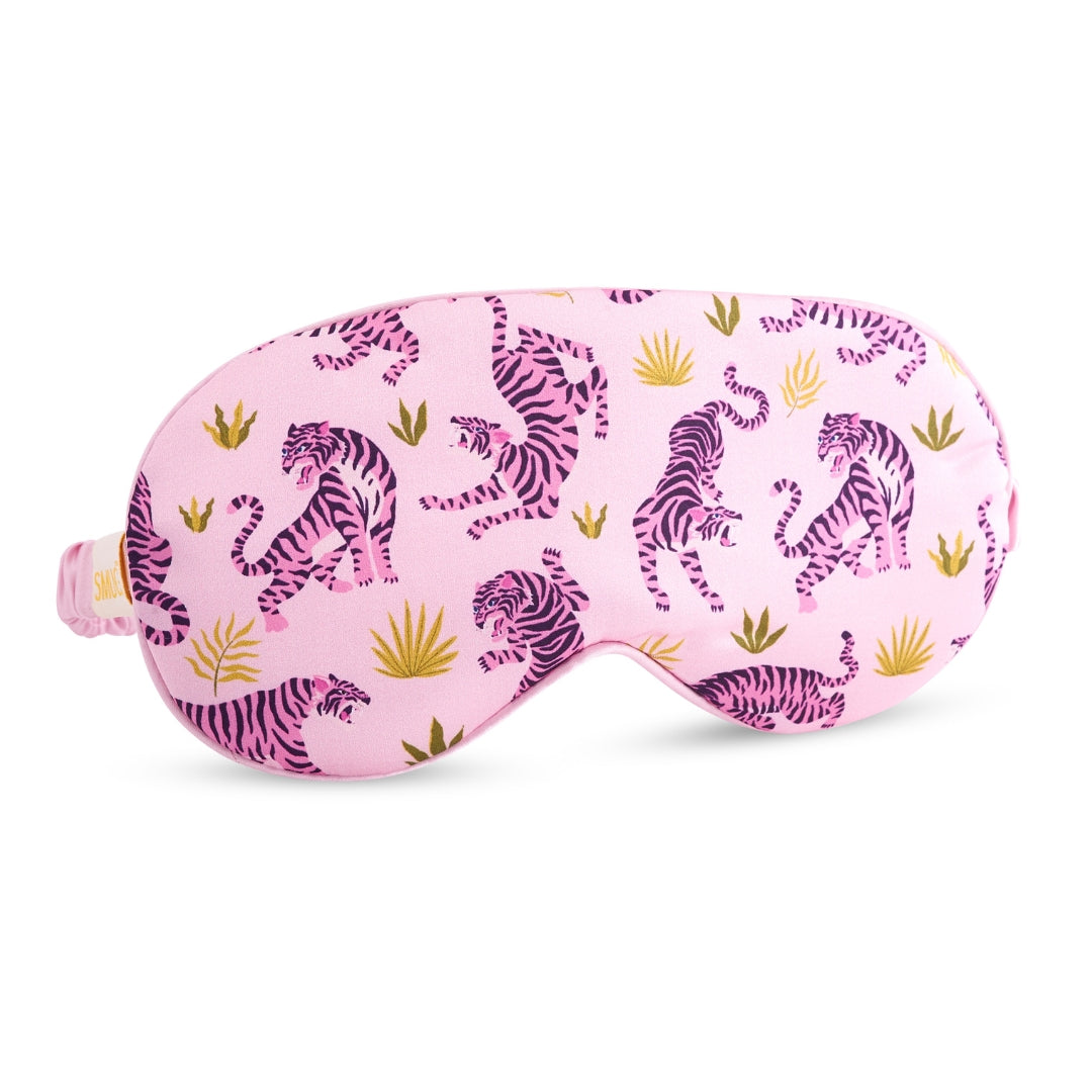 Pink Tiger Satin Sleep Mask