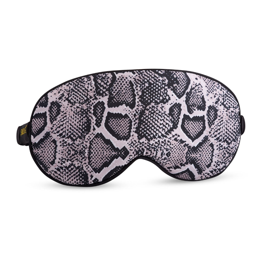 Satin Sleep Mask in Snake Print