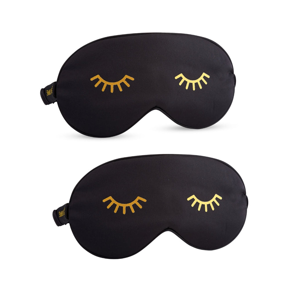 Satin Sleep Mask Twin Pack Sets in Various Designs