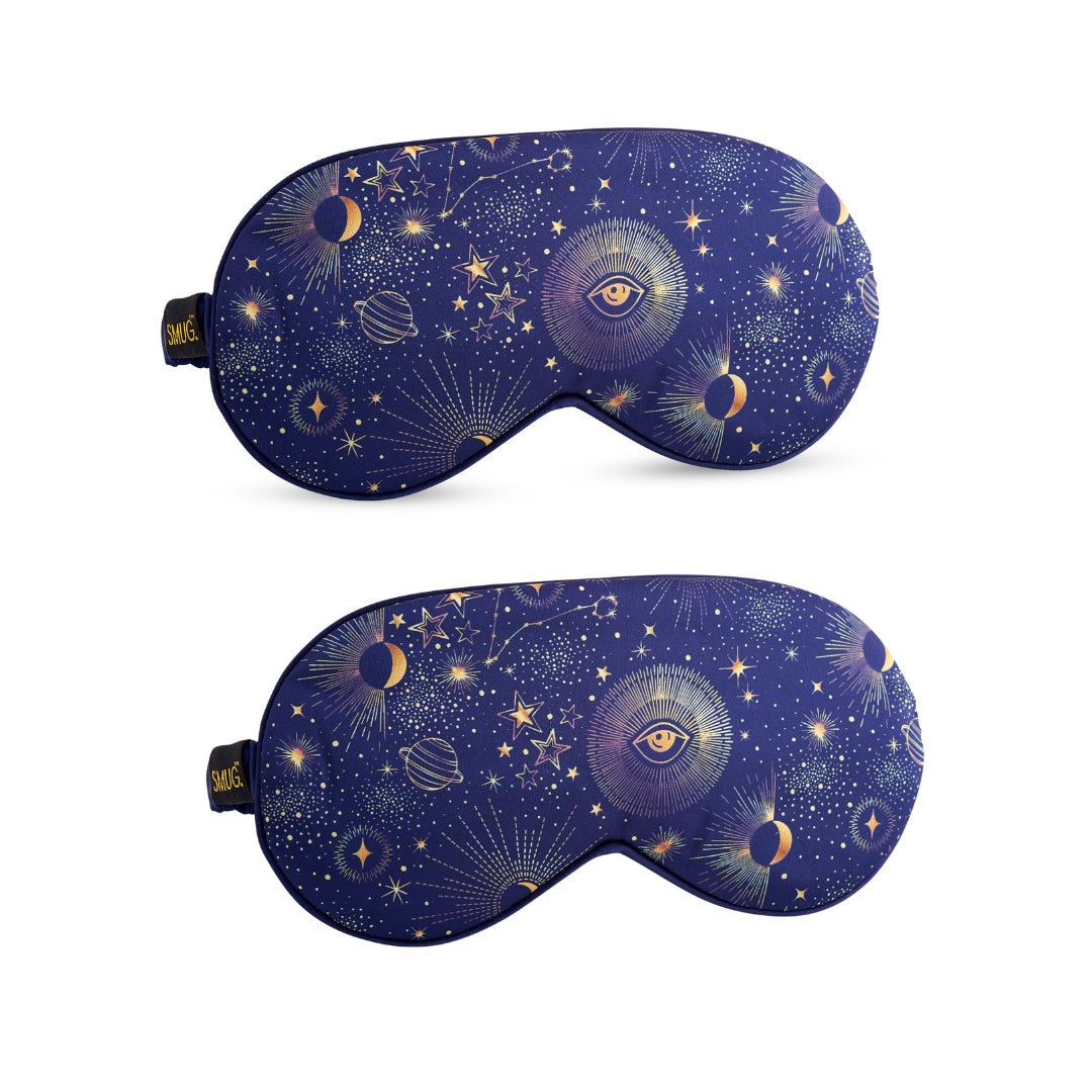 Satin Sleep Mask Twin Pack Sets in Various Designs