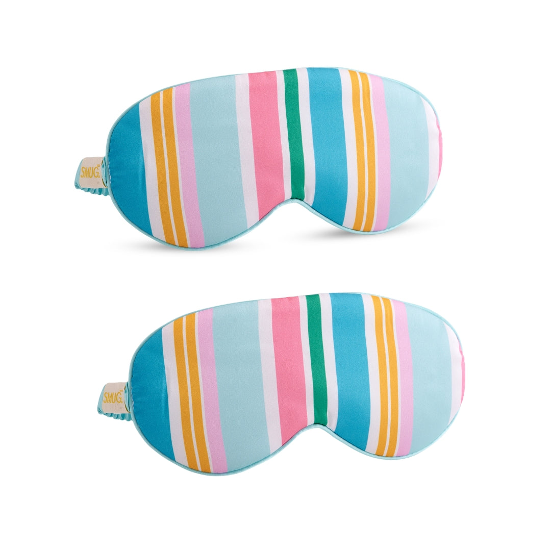 Satin Sleep Mask Twin Pack Sets in Various Designs