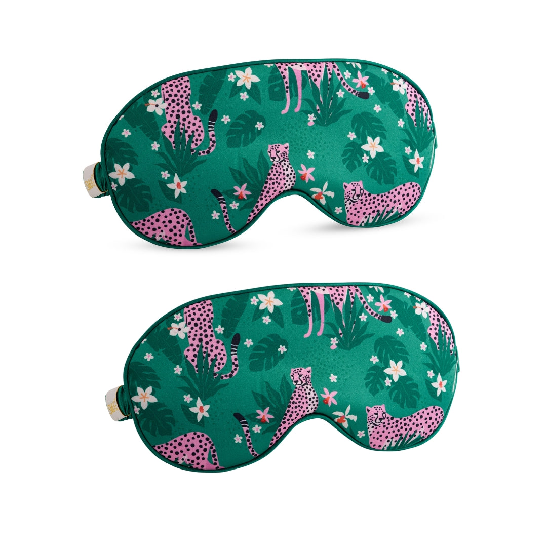 Satin Sleep Mask Twin Pack Sets in Various Designs