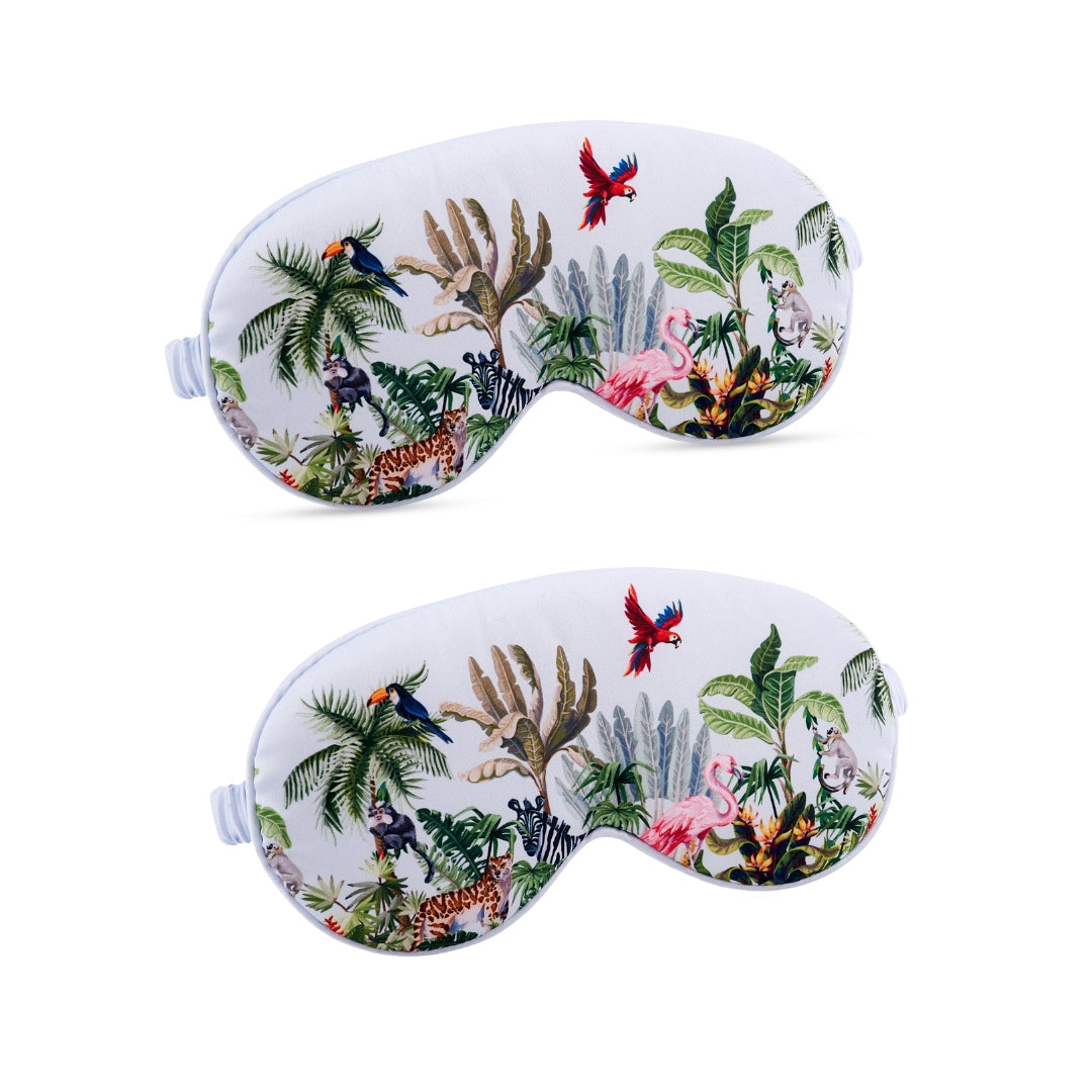 Satin Sleep Mask Twin Pack Sets in Various Designs