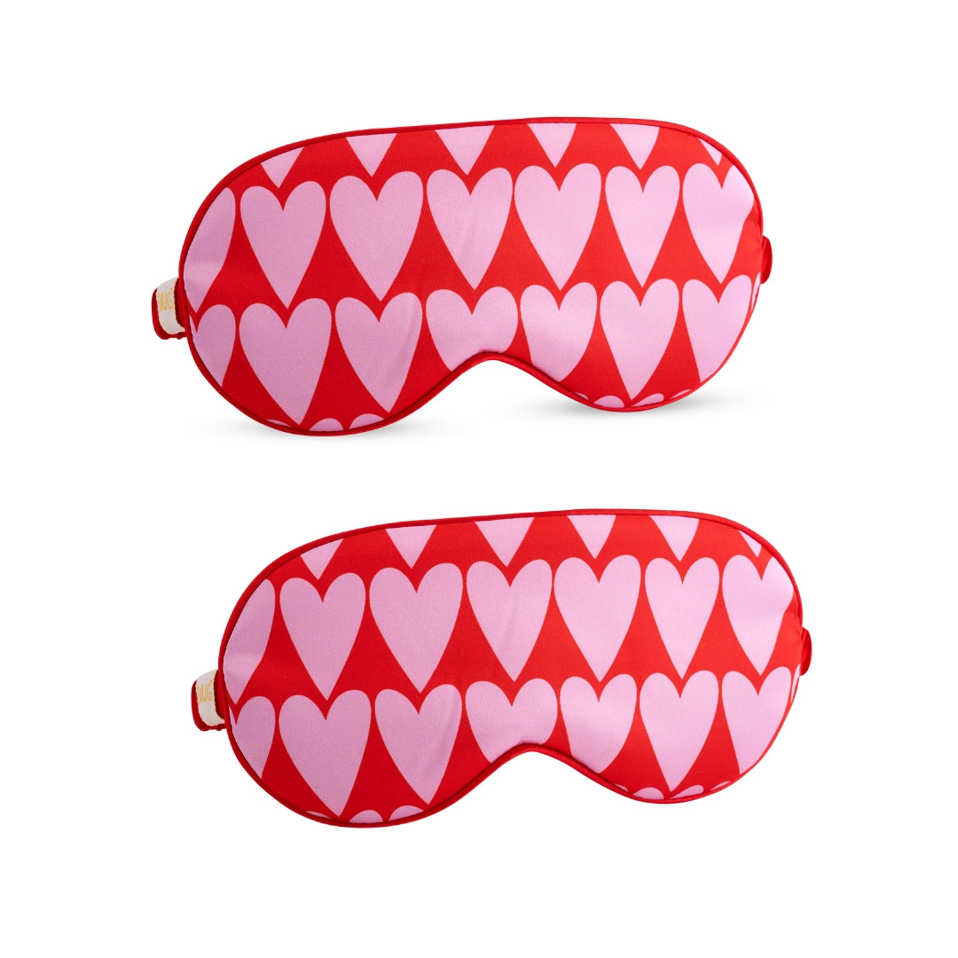 Satin Sleep Mask Twin Pack Sets in Various Designs