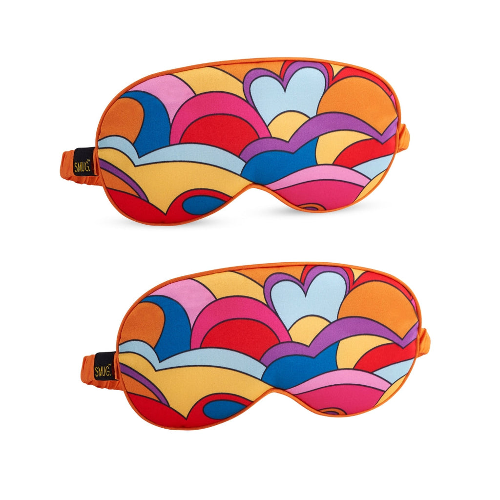Satin Sleep Mask Twin Pack Sets in Various Designs
