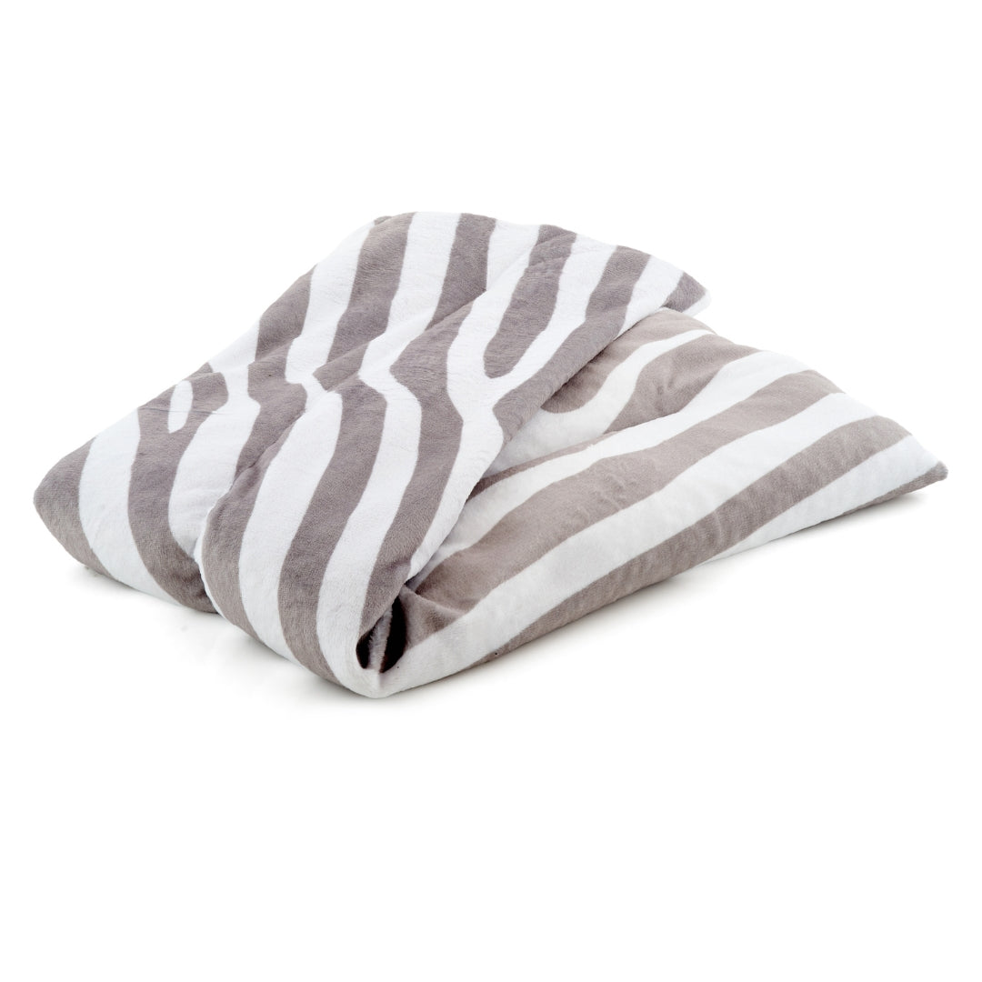 Soothing Body Wrap Wheat Bag with Lavender Oil in Zebra Print