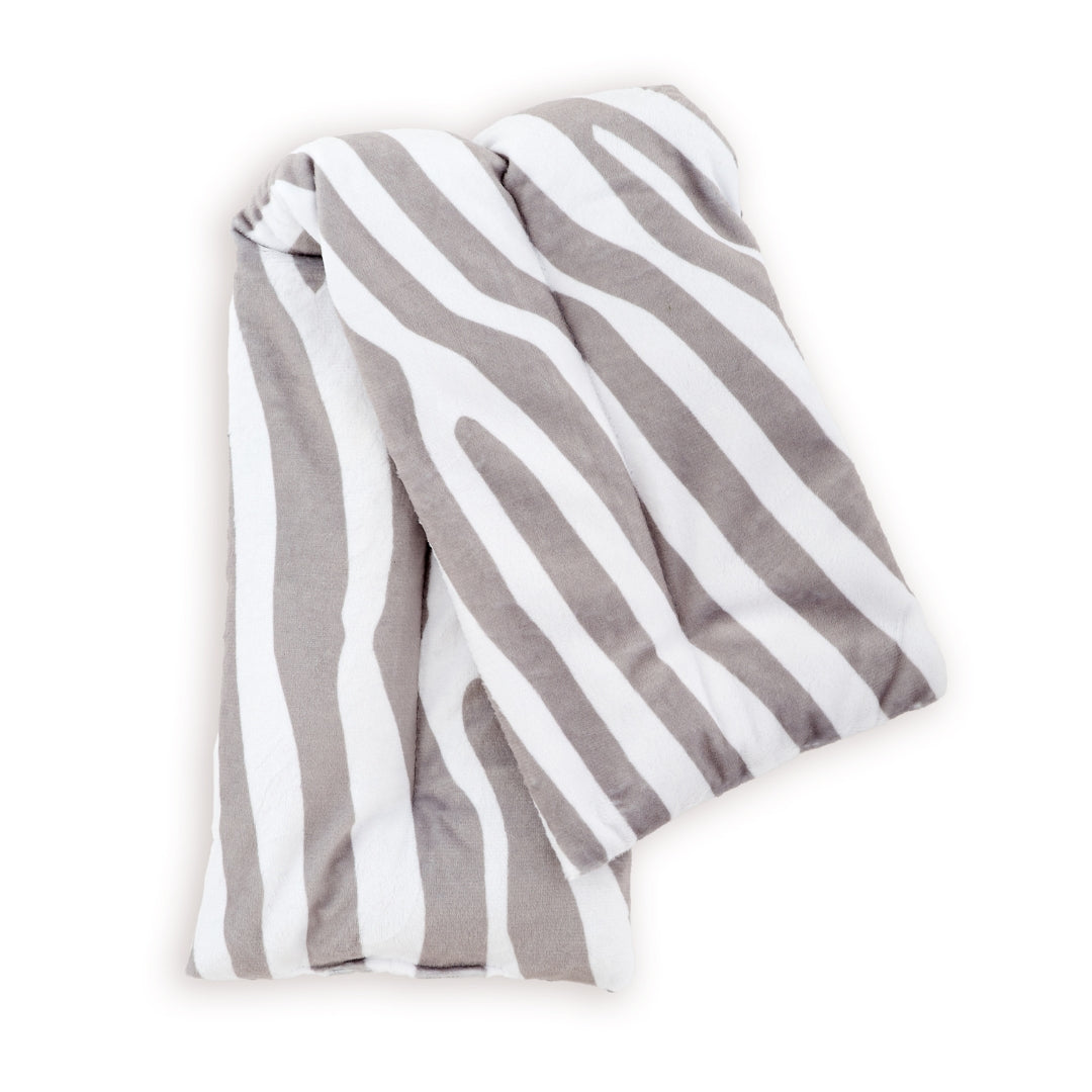Soothing Body Wrap Wheat Bag with Lavender Oil in Zebra Print