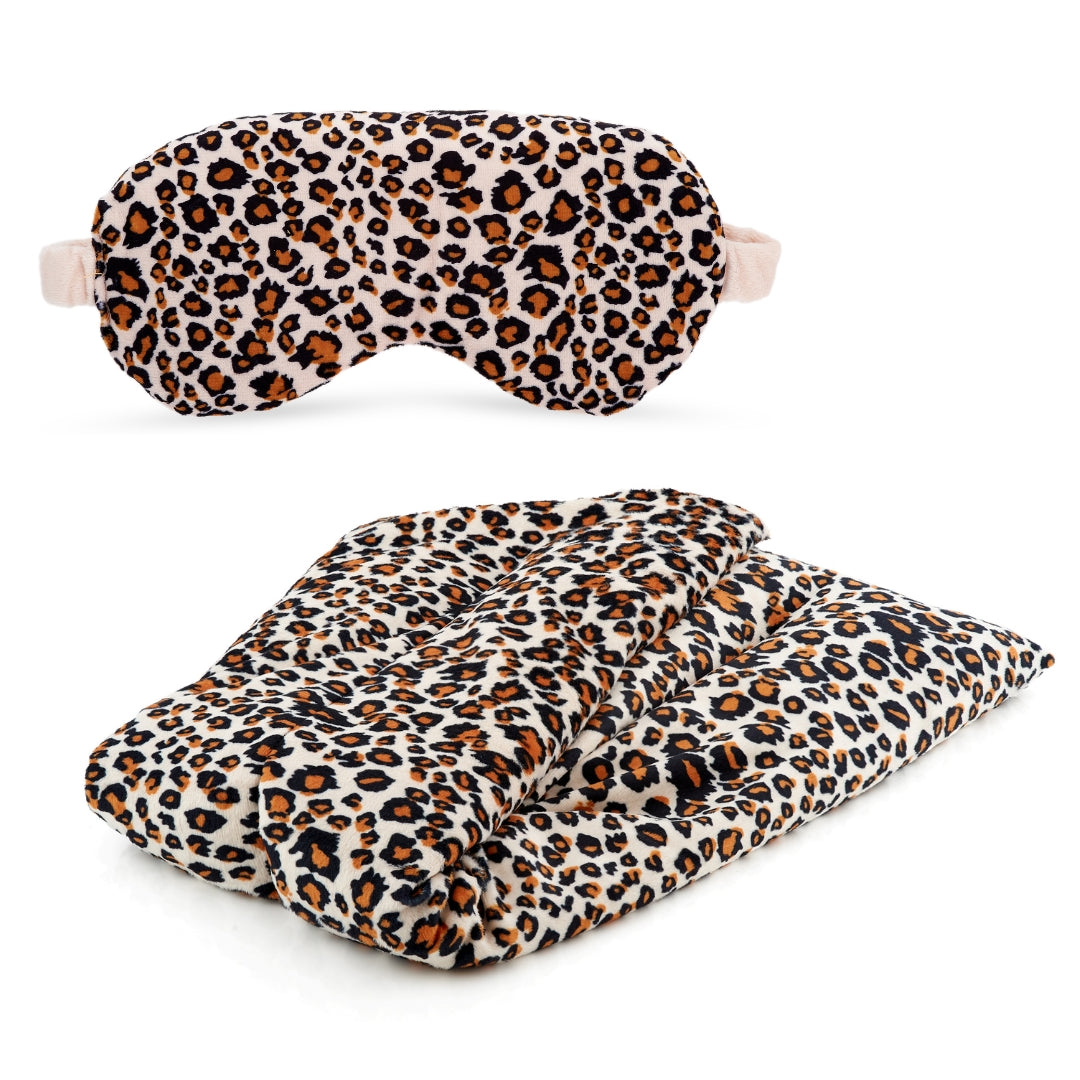 Soothing Lavender Set in Leopard Print