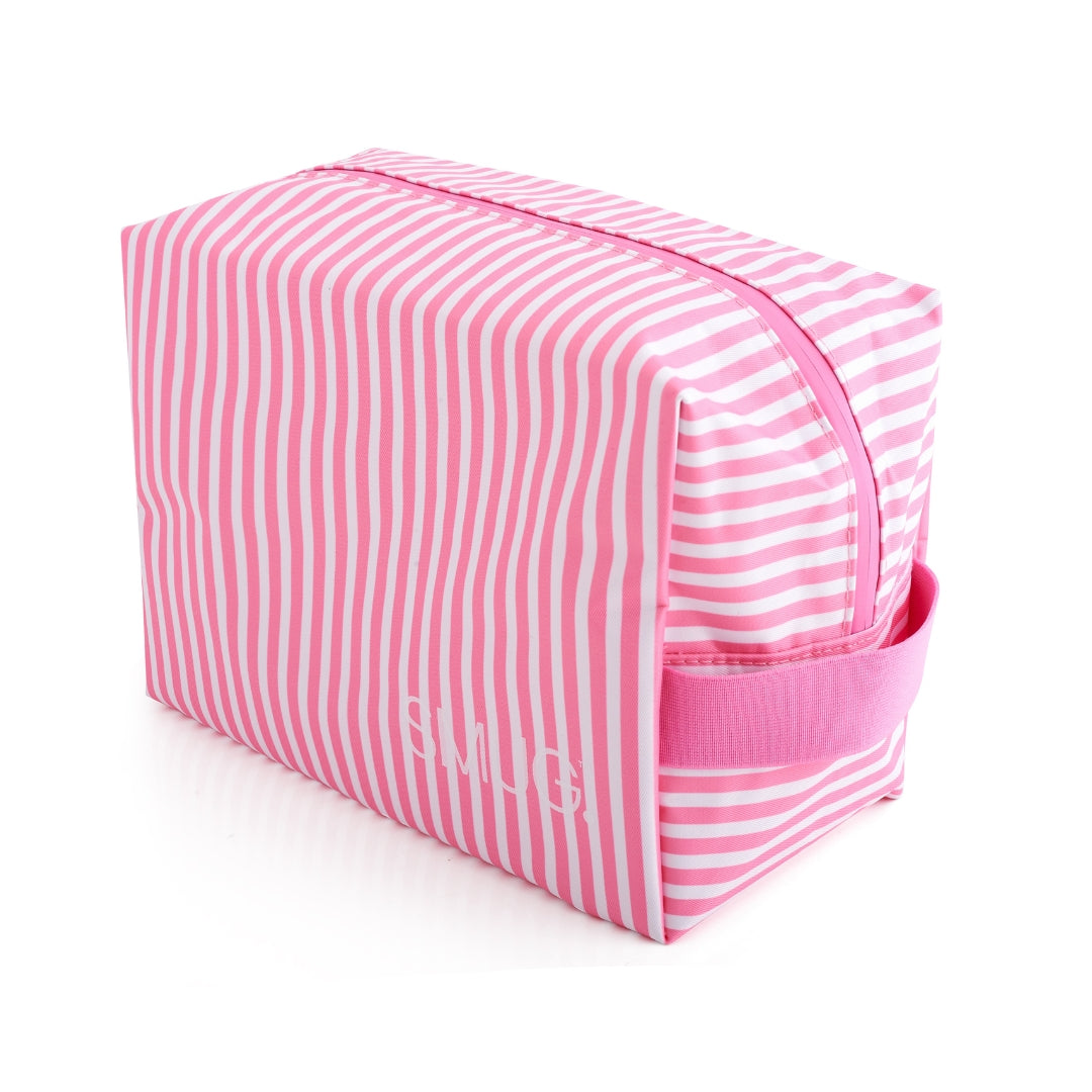 Candy Shop Wash Bag in Pink and White