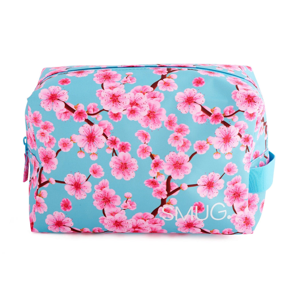 Cherry Blossom Wash Bag in Blue
