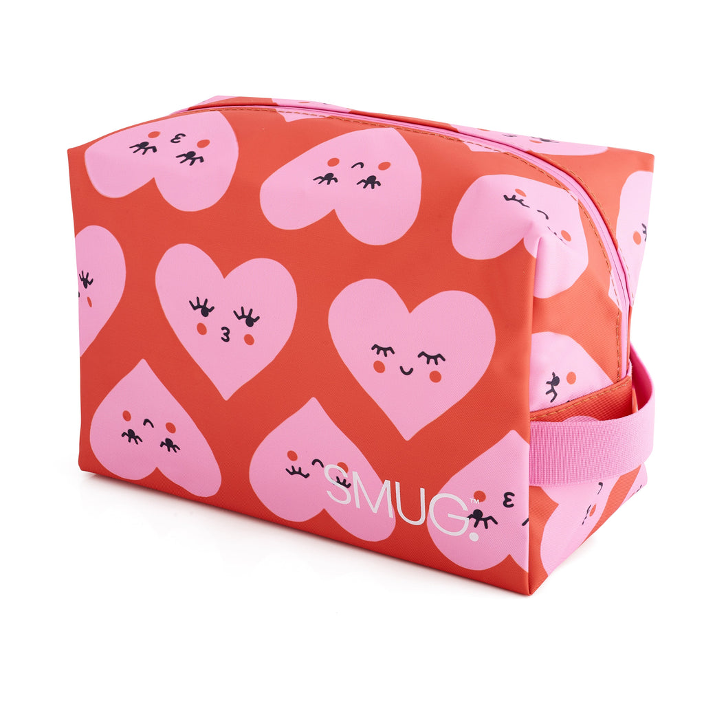 Hearts Print Wash Bag