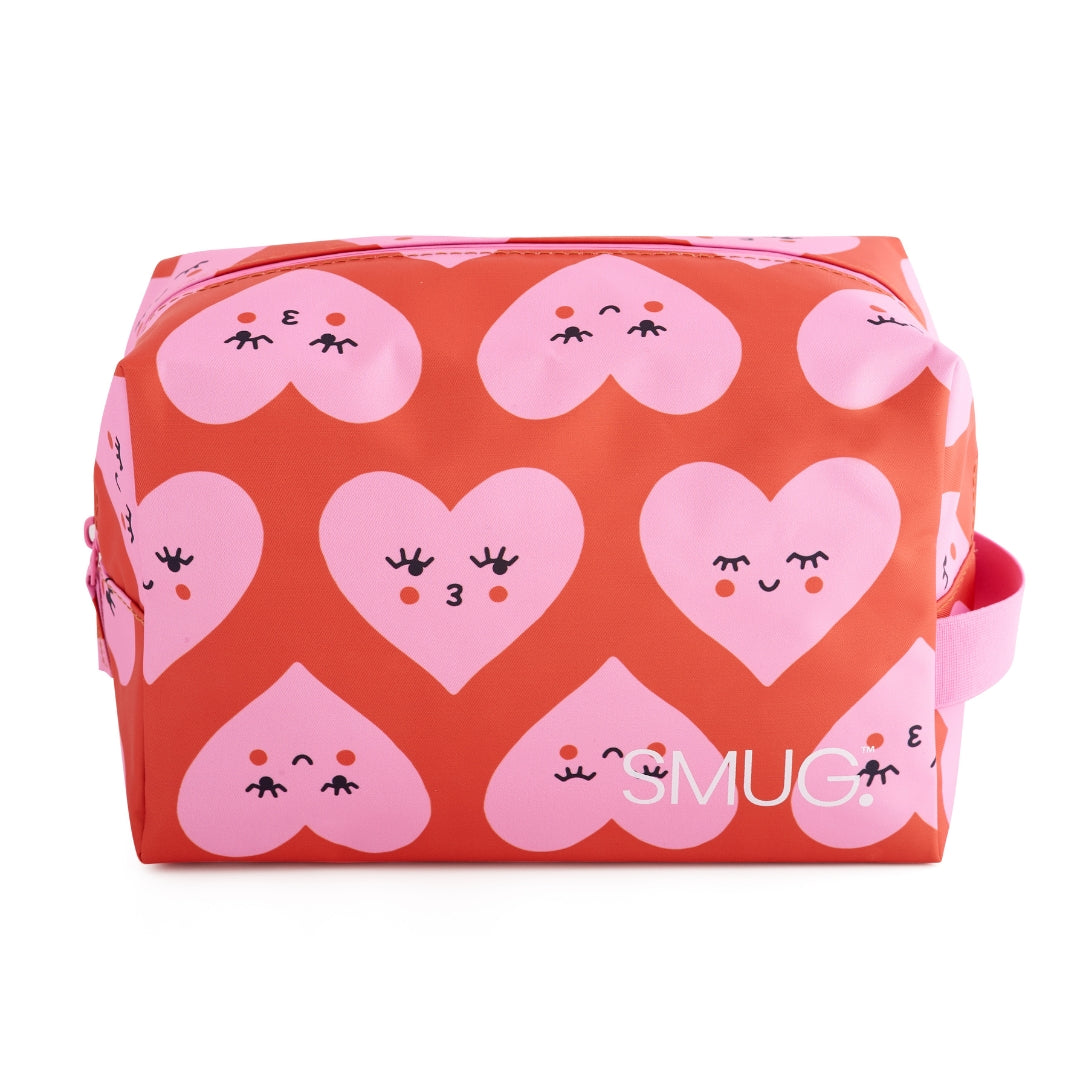 Hearts Print Wash Bag