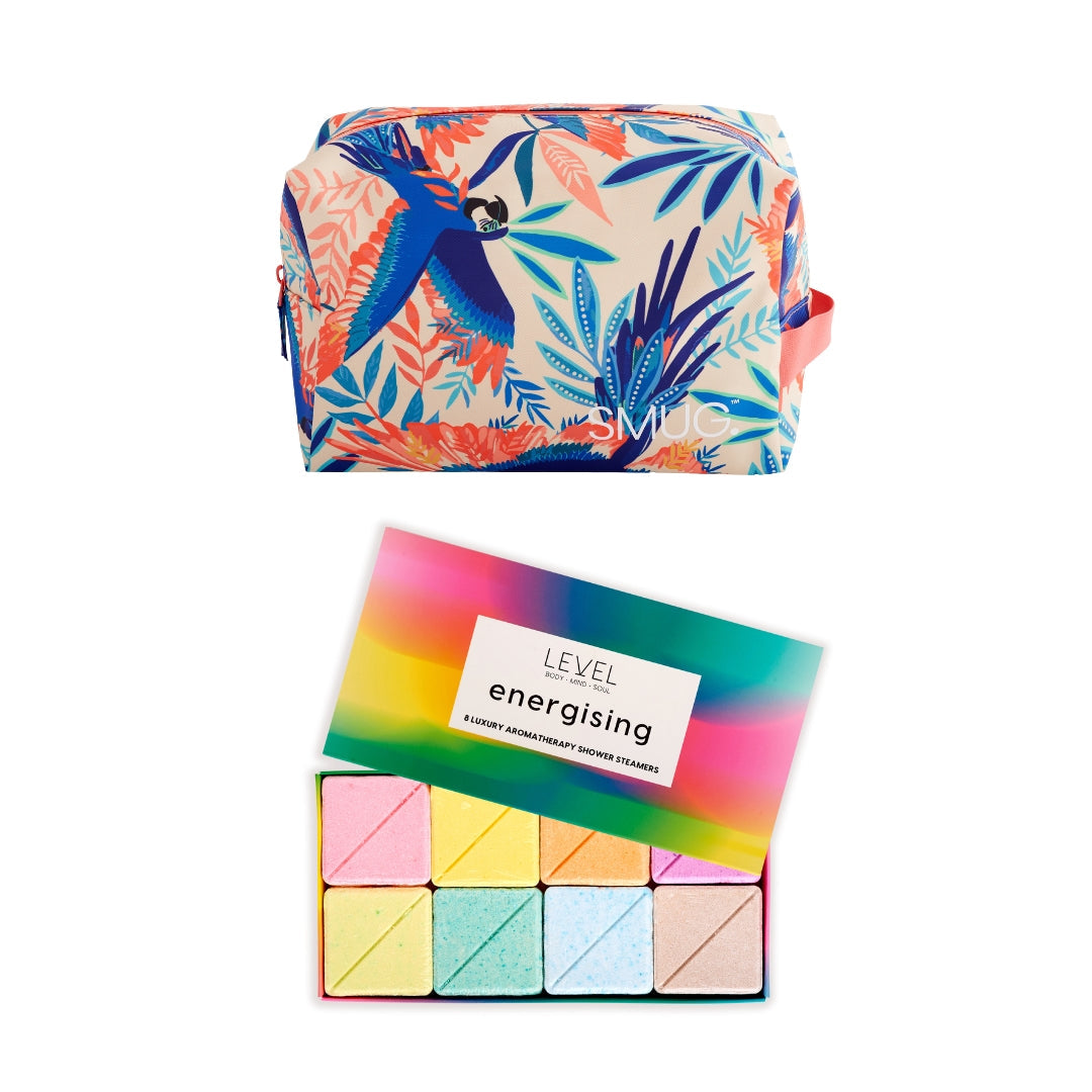 Wake Up Wash Bag Set in Various Prints