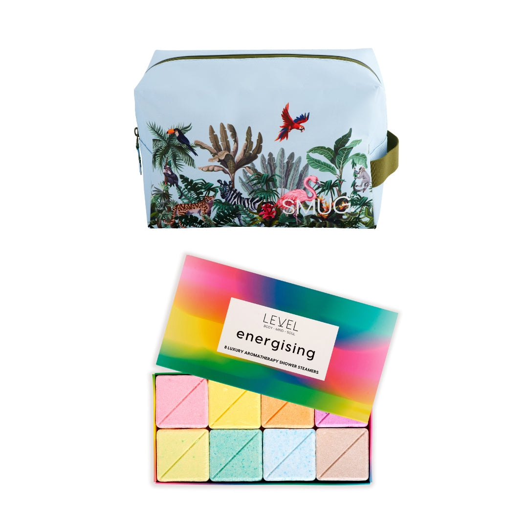 Wake Up Wash Bag Set in Various Prints