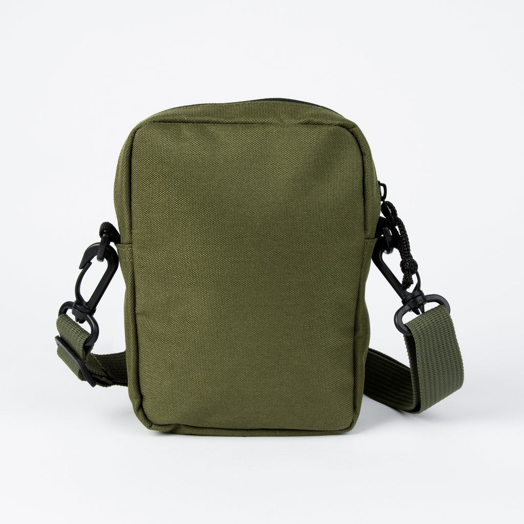 snufkin crossbody bag in soft green, shown from a comforting side angle