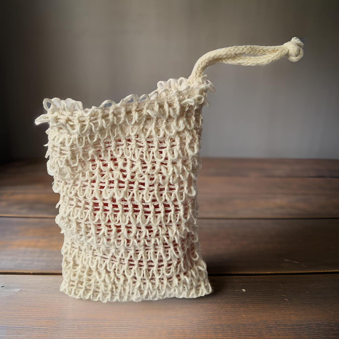 Natural Linen Exfoliating Soap Saver Bag