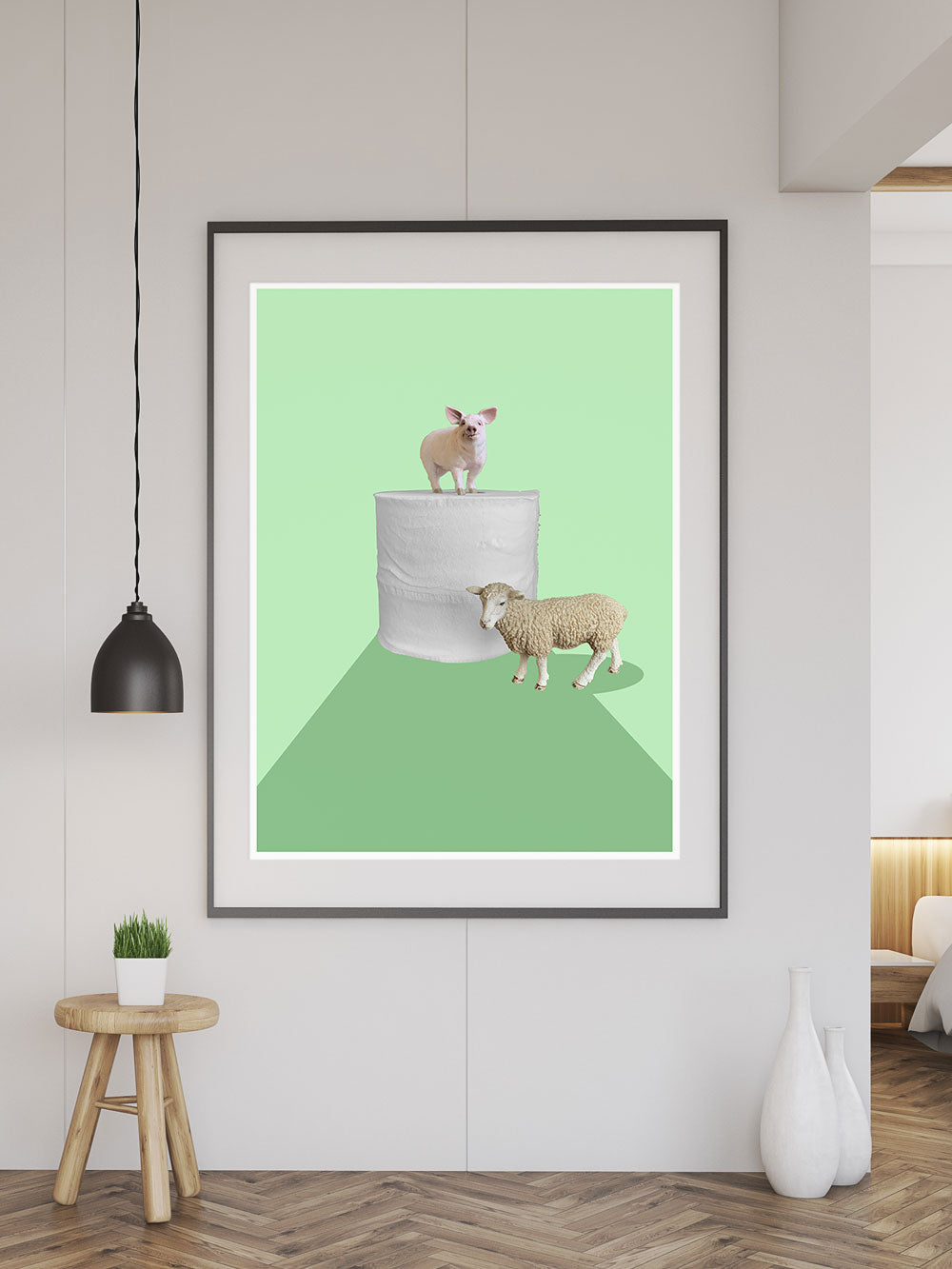 Social Distancing Art Print