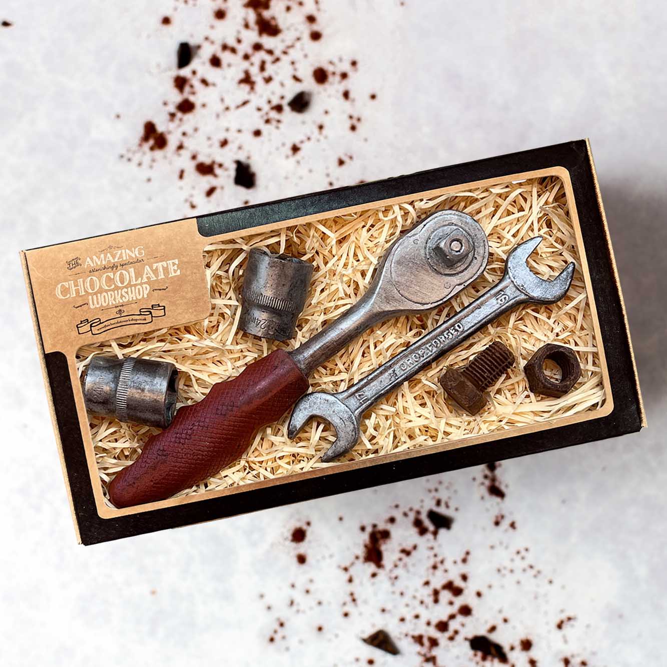 Handyman Chocolate Gift Set with Socket Spanner and Tools