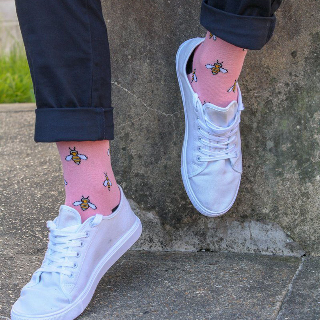 Bumblebee Matching Bamboo Socks for Adults and Children