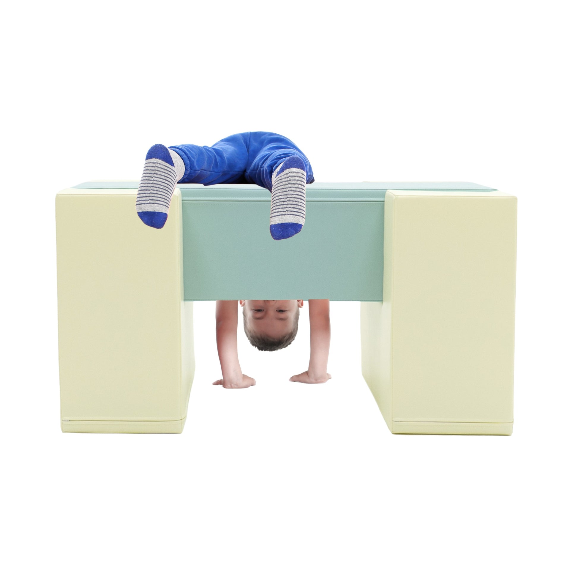 bold pastel soft play bridge set for active toddler balance and climbing adventures