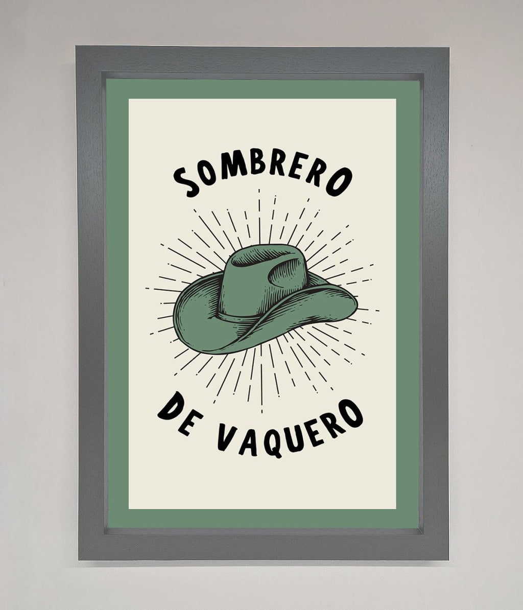 Sombrero De Vaquero Framed Wall Art