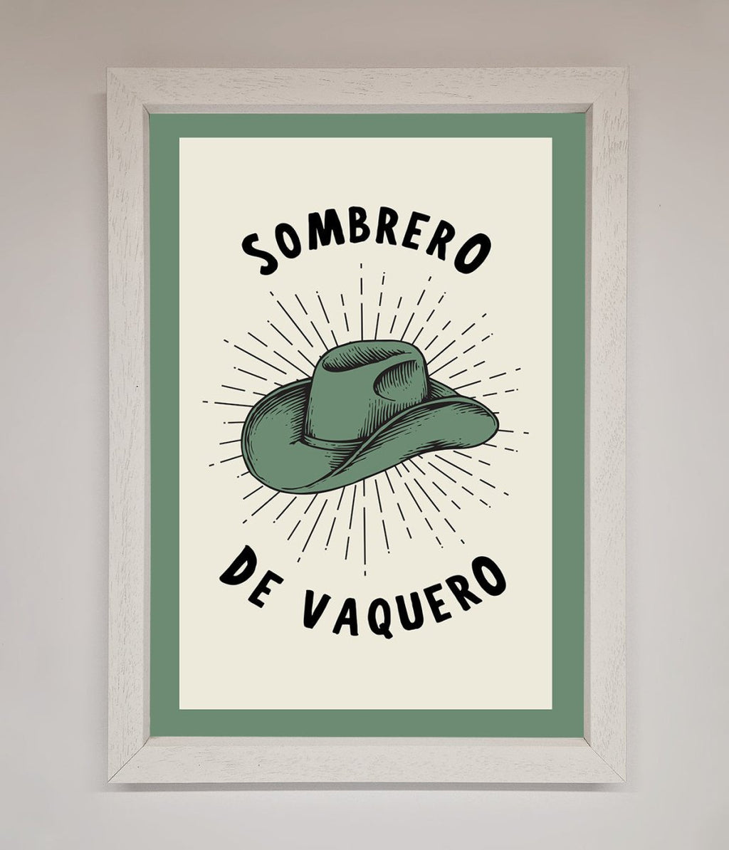 Sombrero De Vaquero Framed Wall Art