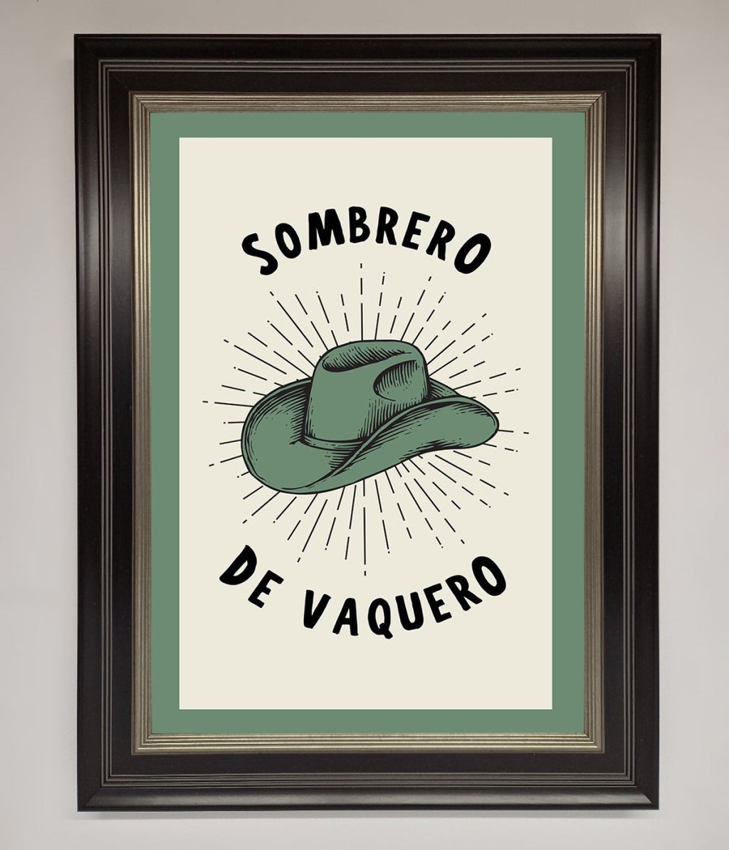 Sombrero De Vaquero Framed Wall Art