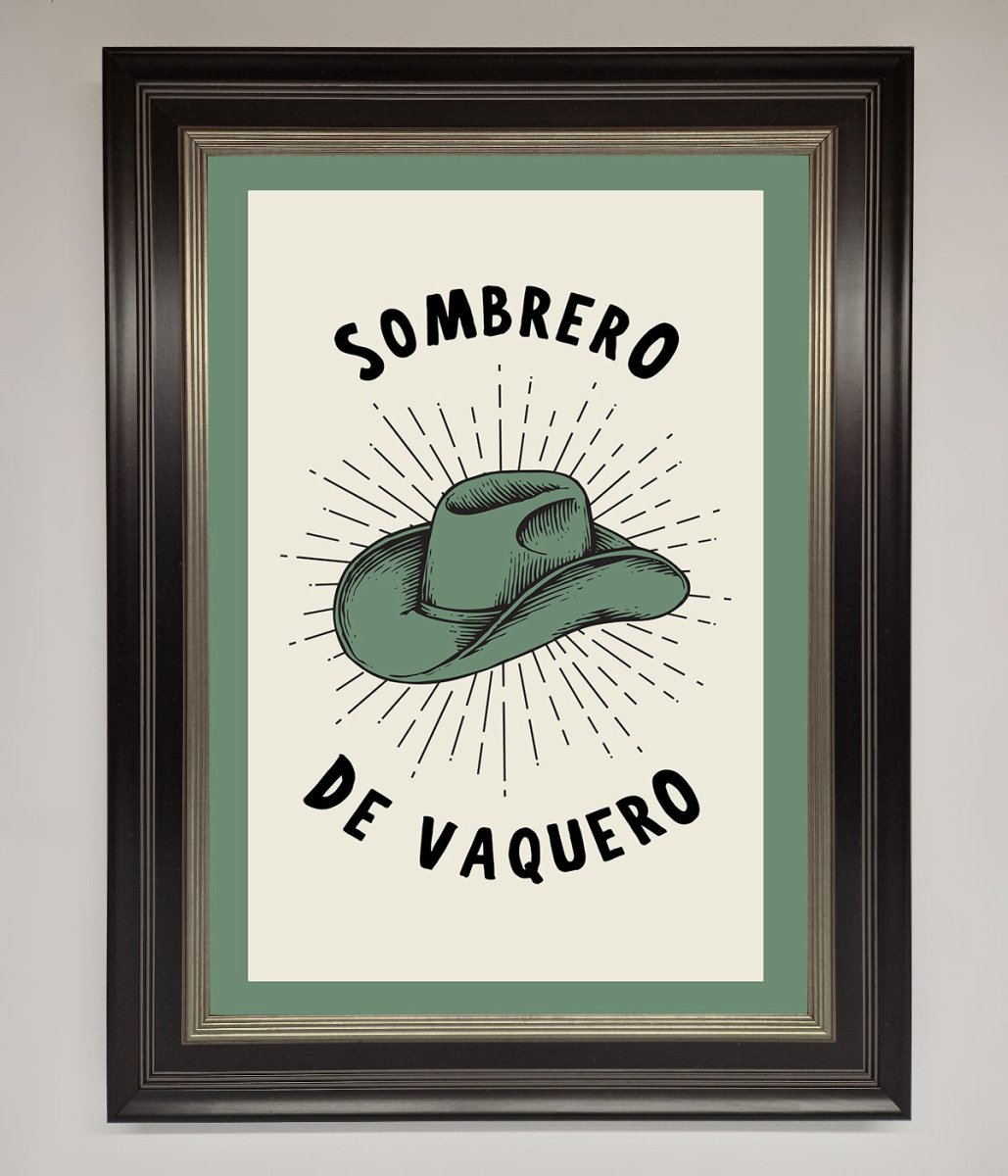 Sombrero De Vaquero Framed Wall Art