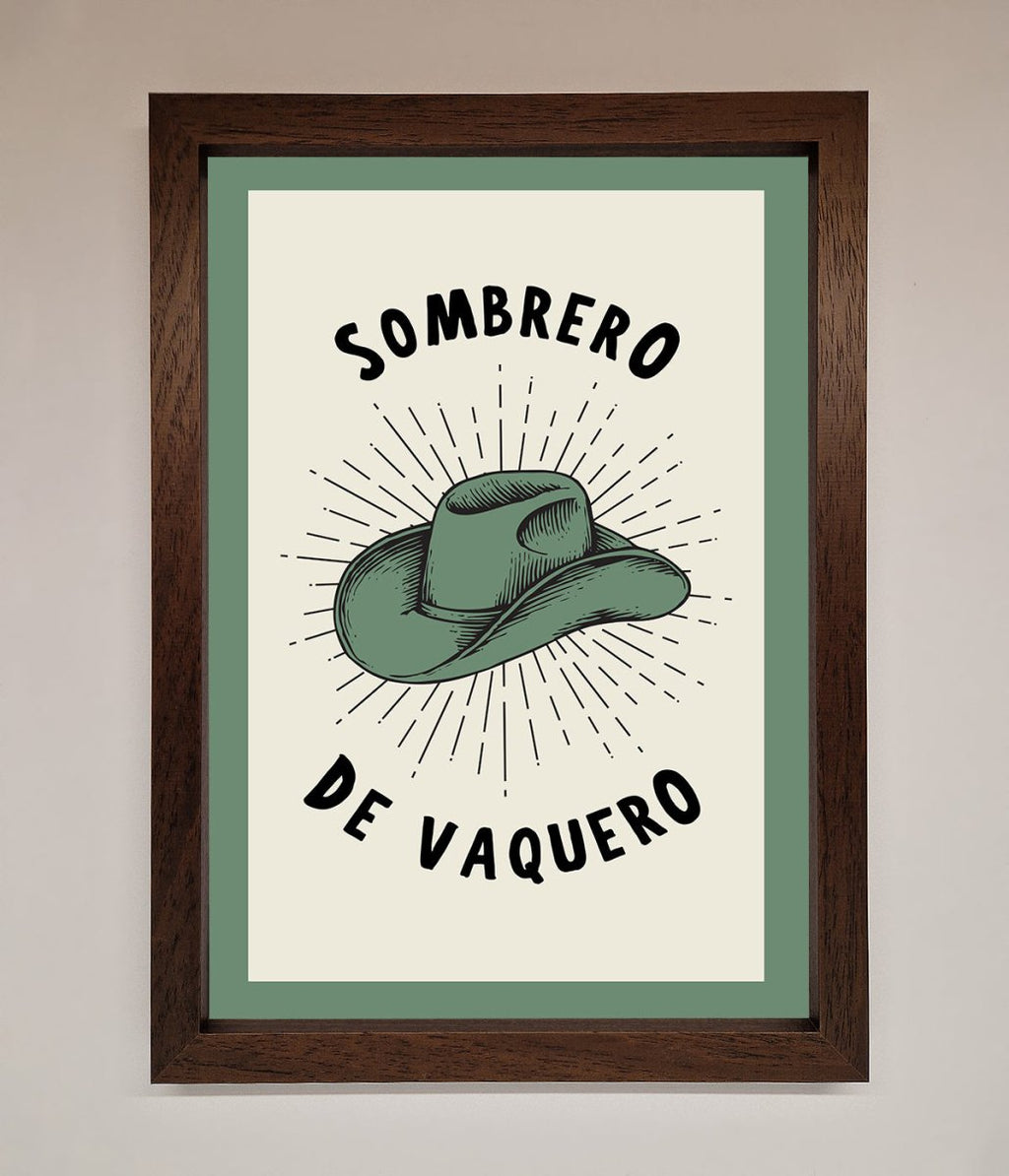 Sombrero De Vaquero Framed Wall Art