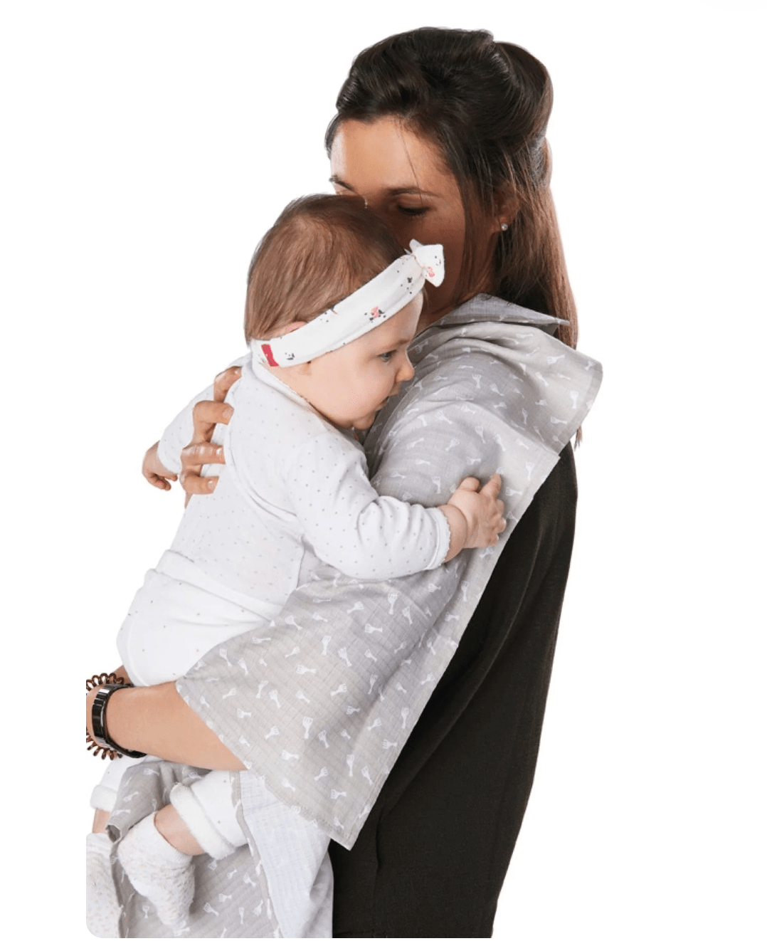 Four Coloured Muslin Swaddles Gift Set