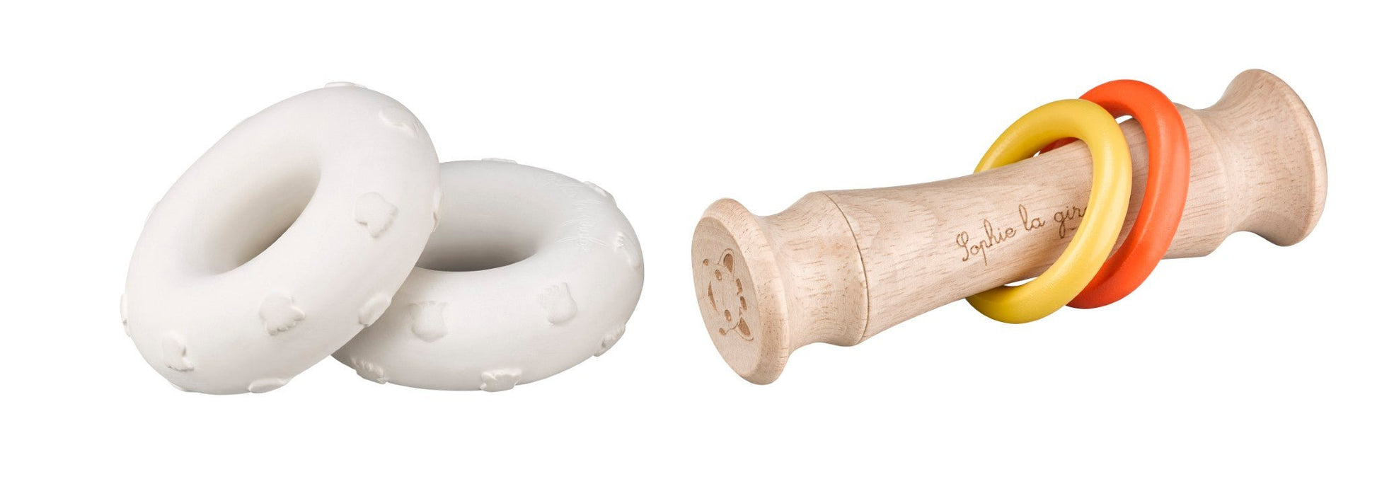 Rattle Totem Natural Rubber and Wood Sensory Toy