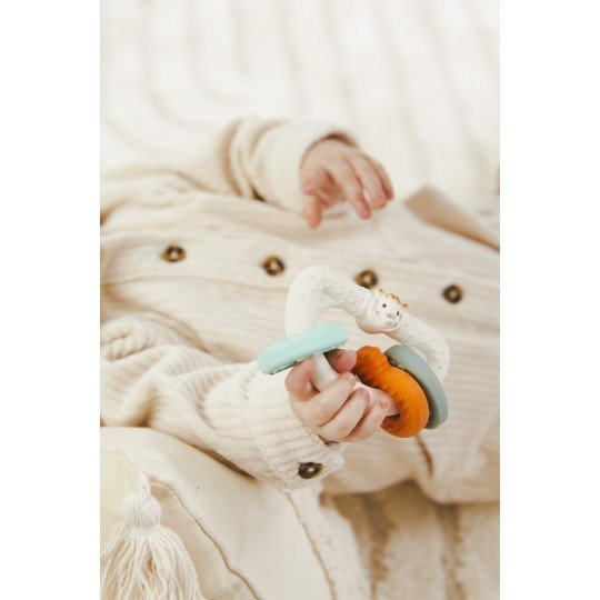 Textured Teething Keys in Natural Rubber