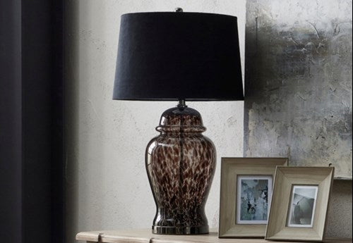 sostter-brown-mottled-glass-table-lamp